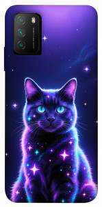 Чехол Galaxy purple cat для Xiaomi Poco M3