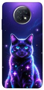 Чохол Galaxy purple cat для Xiaomi Redmi Note 9 5G