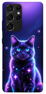 Чехол Galaxy purple cat для Galaxy S21 Ultra