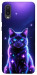Чохол Galaxy purple cat для Galaxy A02