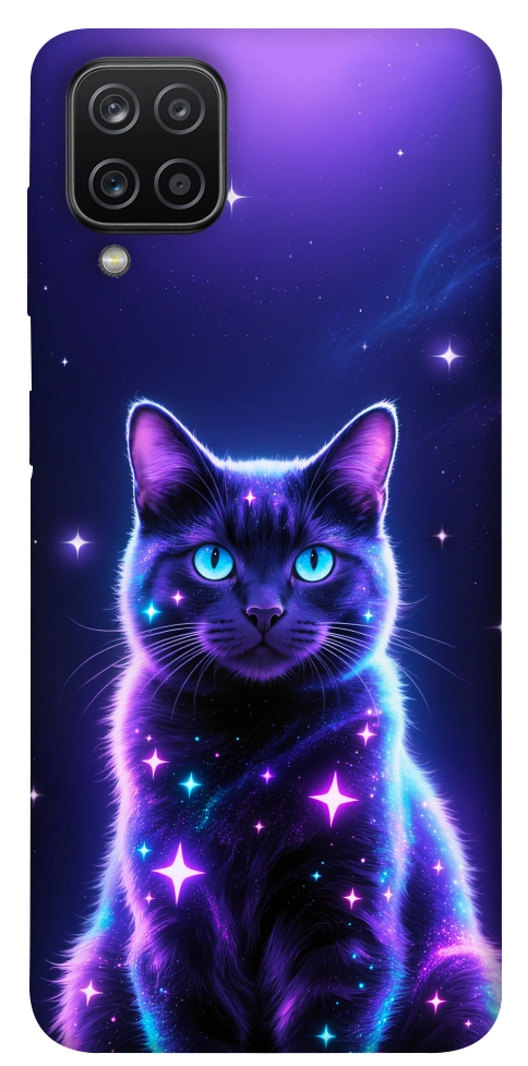 Чехол Galaxy purple cat для Galaxy A12