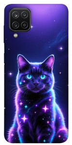 Чохол Galaxy purple cat для Galaxy A12