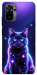Чохол Galaxy purple cat для Xiaomi Redmi Note 10