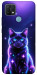 Чохол Galaxy purple cat для Oppo A15