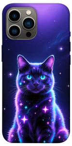 Чохол Galaxy purple cat для iPhone 13 Pro Max