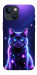 Чехол Galaxy purple cat для iPhone 13 mini