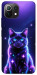 Чехол Galaxy purple cat для Xiaomi Mi 11 Lite