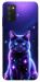 Чохол Galaxy purple cat для Galaxy A03s