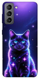Чехол Galaxy purple cat для Galaxy S21 FE