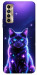 Чехол Galaxy purple cat для TECNO Camon 17P