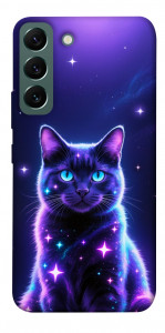 Чохол Galaxy purple cat для Galaxy S22