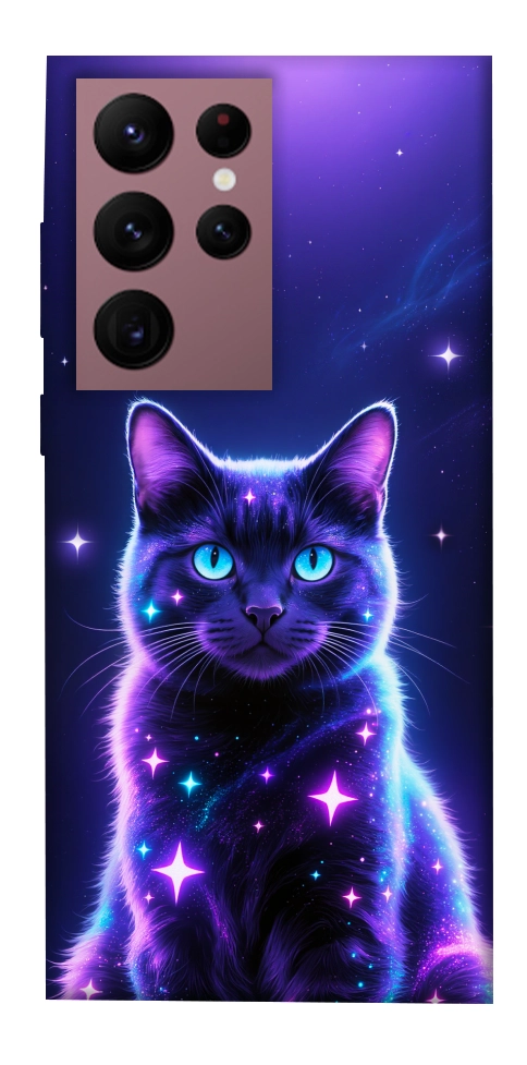 Чехол Galaxy purple cat для Galaxy S22 Ultra