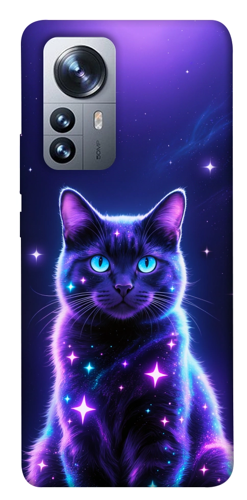Чехол Galaxy purple cat для Xiaomi 12
