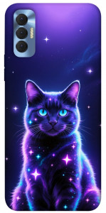 Чохол Galaxy purple cat для TECNO Spark 8P