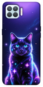 Чохол Galaxy purple cat для Oppo F17 Pro