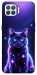 Чохол Galaxy purple cat для Oppo F17 Pro