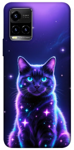 Чехол Galaxy purple cat для Vivo Y33s