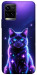 Чехол Galaxy purple cat для Vivo Y33s