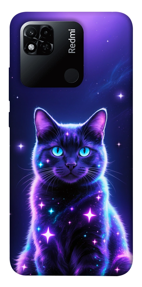 Чехол Galaxy purple cat для Xiaomi Redmi 10A