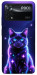 Чехол Galaxy purple cat для Xiaomi Poco X4 Pro