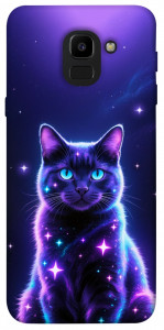 Чохол Galaxy purple cat для Galaxy J6 (2018)