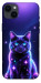 Чехол Galaxy purple cat для iPhone 14 Plus