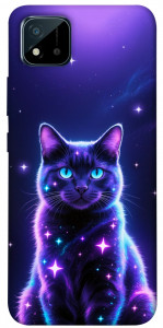 Чехол Galaxy purple cat для Realme C20