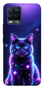 Чехол Galaxy purple cat для Realme 8