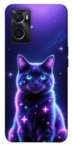 Чохол Galaxy purple cat для Oppo A76 4G