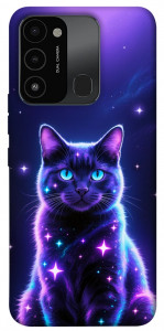 Чохол Galaxy purple cat для TECNO Spark 8C