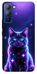 Чохол Galaxy purple cat для TECNO Pop 5 LTE