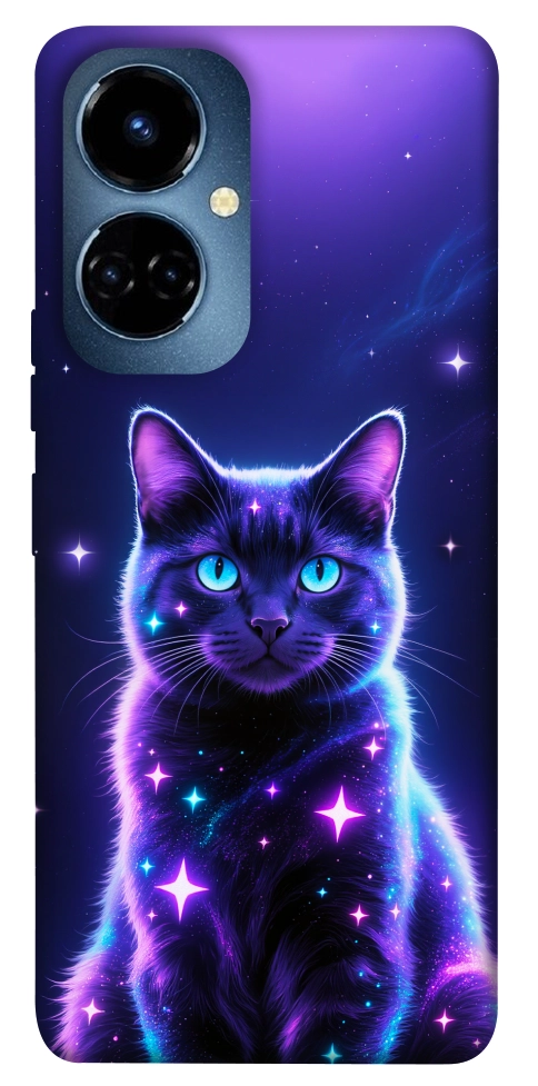 Чехол Galaxy purple cat для TECNO Camon 19 (CI6n)