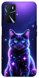 Чохол Galaxy purple cat для Oppo A54s