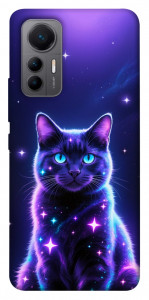 Чехол Galaxy purple cat для Xiaomi 12 Lite