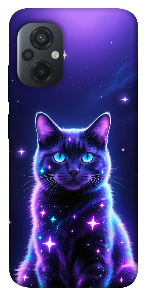 Чехол Galaxy purple cat для Xiaomi Poco M5