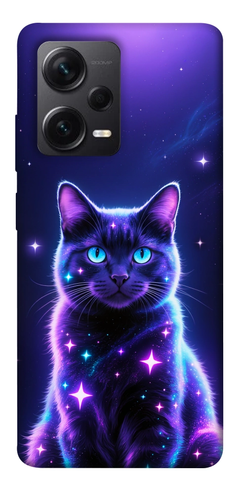 Чехол Galaxy purple cat для Xiaomi Redmi Note 12 Pro 5G