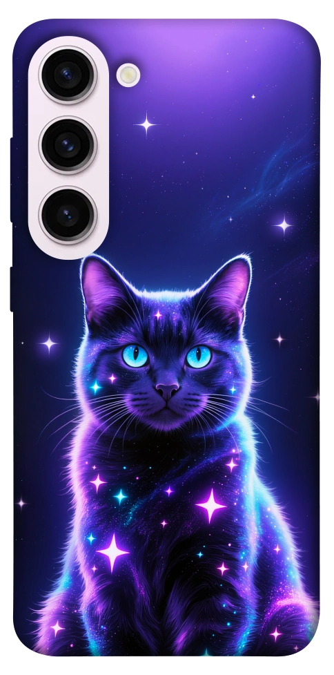 Чехол Galaxy purple cat для Galaxy S23+