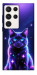 Чехол Galaxy purple cat для Galaxy S23 Ultra