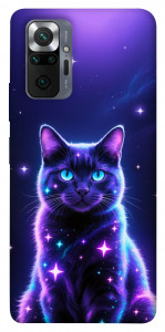 Чехол Galaxy purple cat для Xiaomi Redmi Note 10 Pro Max