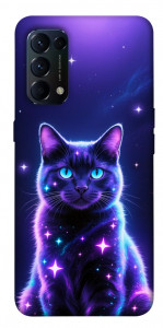 Чехол Galaxy purple cat для Oppo Reno 5 4G