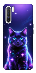 Чехол Galaxy purple cat для Oppo Reno 3