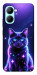 Чехол Galaxy purple cat для Realme C33