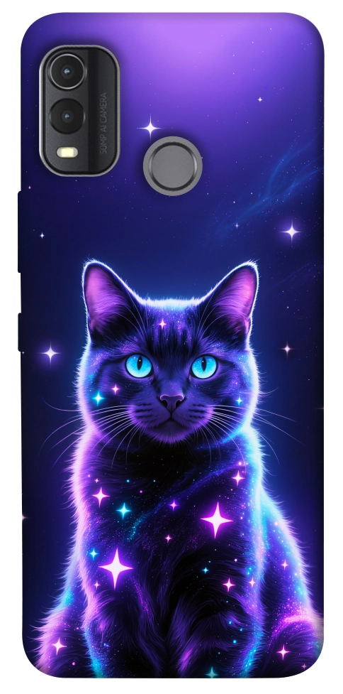 Чехол Galaxy purple cat для Nokia G11 Plus