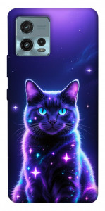 Чехол Galaxy purple cat для Motorola Moto G72
