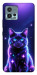 Чехол Galaxy purple cat для Motorola Moto G72