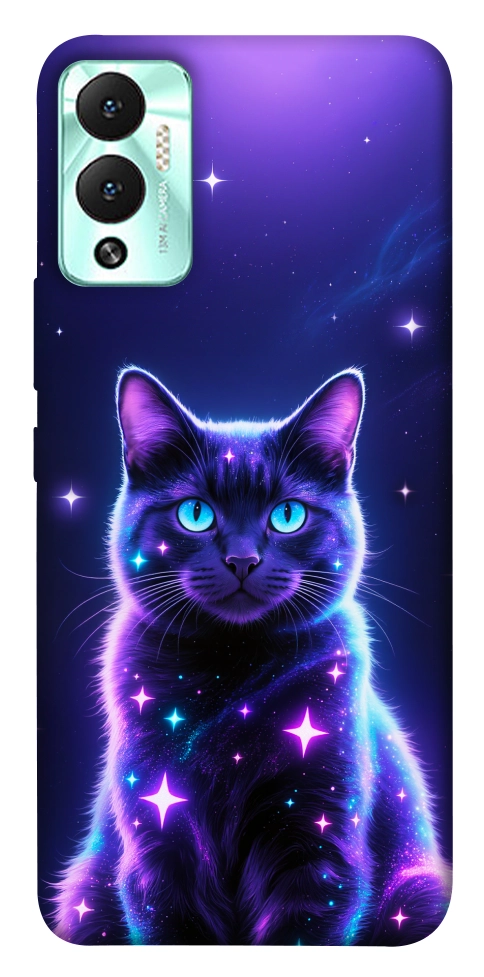 Чехол Galaxy purple cat для Infinix Hot 12 Play