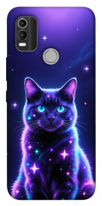 Чехол Galaxy purple cat для Nokia C21 Plus