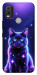 Чехол Galaxy purple cat для Nokia C21 Plus