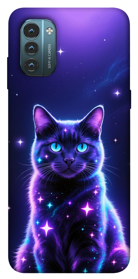 Чохол Galaxy purple cat для Nokia G21