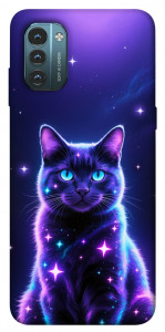 Чехол Galaxy purple cat для Nokia G21